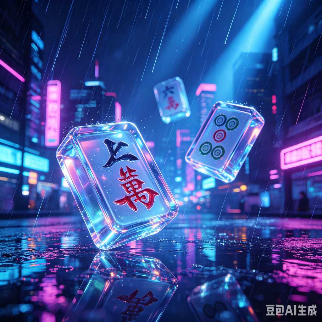 unique text mahjong tiles design
